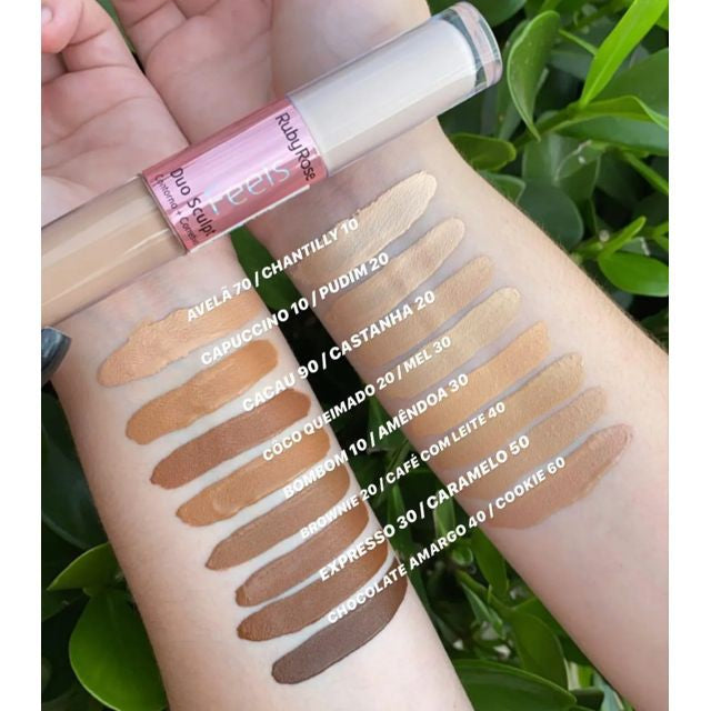 Contorno + Corretivo Duo Sculpt Feels - Ruby Rose