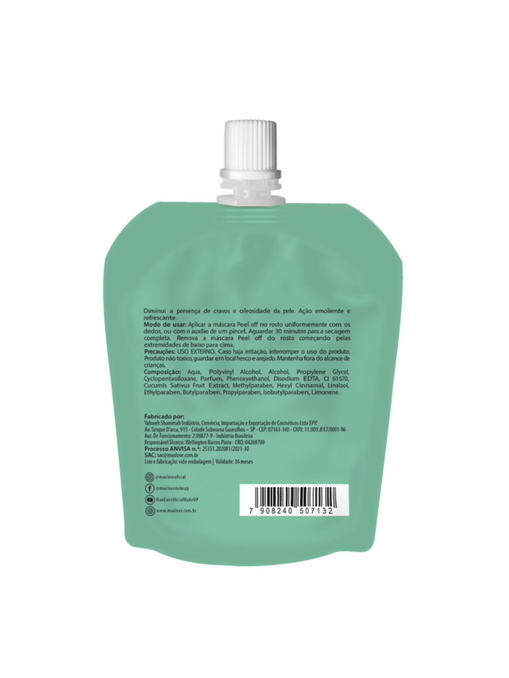 Máscara facial Peel Off - Max Love