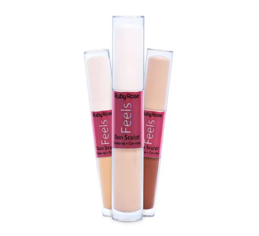 Contorno + Corretivo Duo Sculpt Feels - Ruby Rose